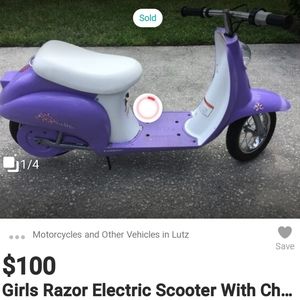 Razor electric girls scooter